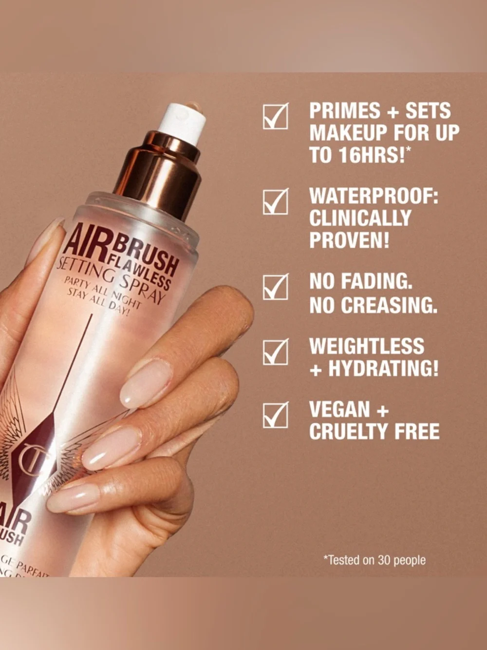 🎀 Charlotte Tilbury Airbrush Flawless Setting Spray - Travel Size - BNIB